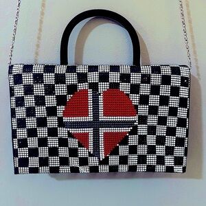 Laila the essence of Norway Bag beaded Purse Metal Mesh Unique Chic Hip